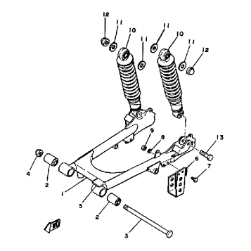 REAR ARM - SUSPENSION MX100H - J - K