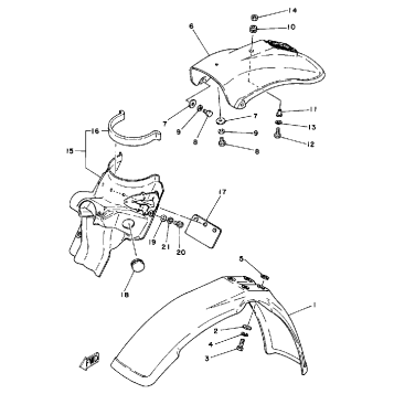 FRONT FENDER - REAR FENDER