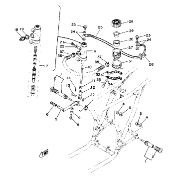 BRAKE PEDAL - MASTER CYLINDER