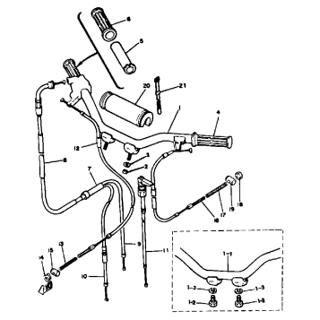 STEERING HANDLE - CABLE
