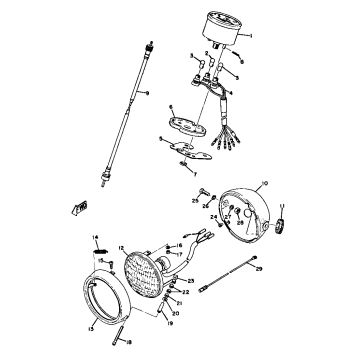 HEADLIGHT - SPEEDOMETER