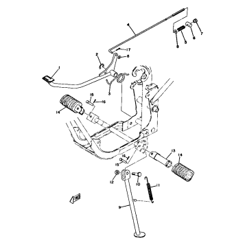 STAND - FOOTREST - BRAKE PEDAL