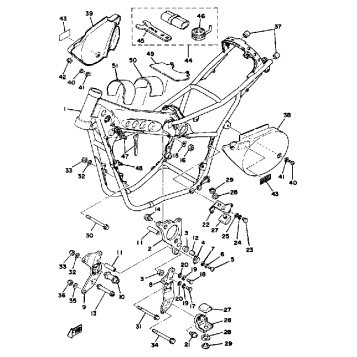 FRAME-SIDE COVER YZ250D