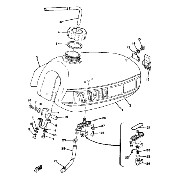 FUEL TANK YZ100 E - F