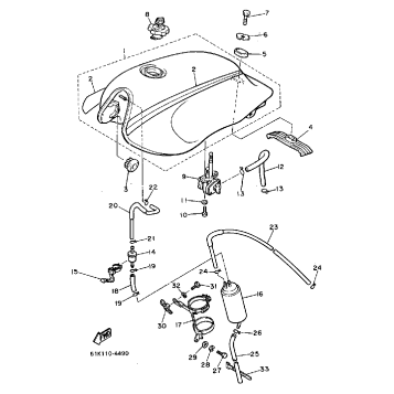 FUEL TANK FJ600LC NC