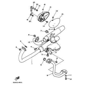 EXHAUST NON CALIFORNIA MODEL