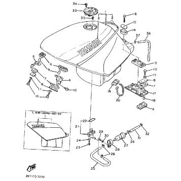 FUEL TANK NON CALIFORNIA MODEL