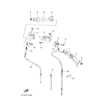 STEERING HANDLE. CABLE