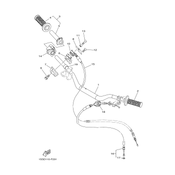 STEERING HANDLE CABLE
