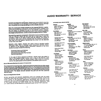 WARRANTY INFORMATION PG 2