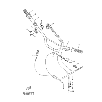 STEERING HANDLE CABLE