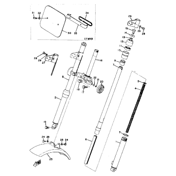 FRONT FORK - FRONT FENDER