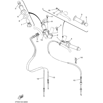 STEERING HANDLE CABLE