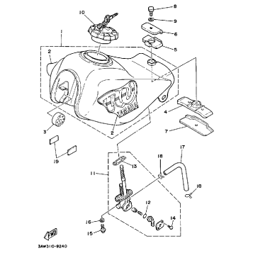 FUEL TANK NON CALIFORNIA MODEL