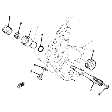 TACHOMETER GEAR TX650A - XS650B - C