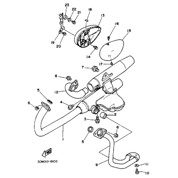 EXHAUST NON CALIFORNIA MODEL