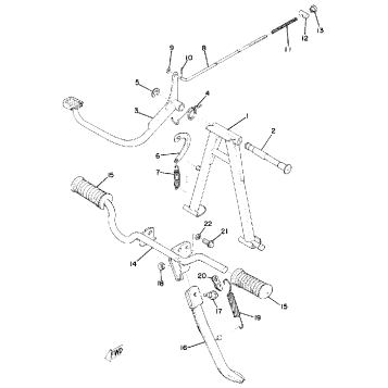 STAND - FOOTREST - BRAKE PEDAL