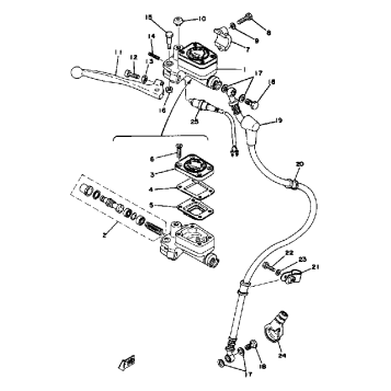MASTER CYLINDER BRAKE HOSE