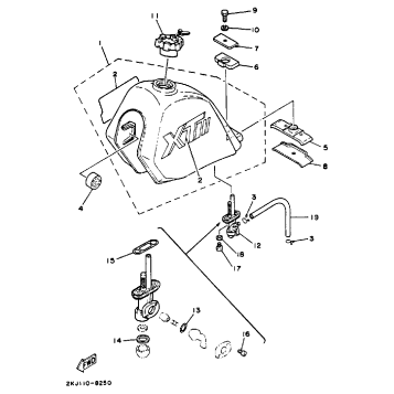 FUEL TANK (NON-CALIFORNIA MODEL)