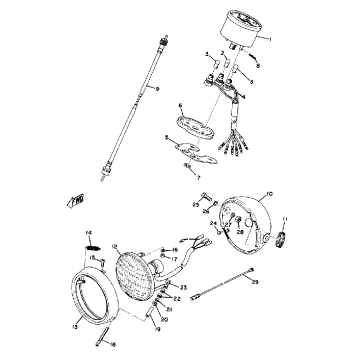 HEAD LAMP - SPEEDOMETER