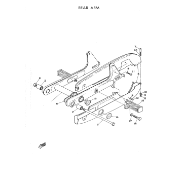 REAR ARM - CHAIN CASE