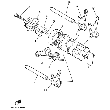 SHIFT CAM SHIFT FORK