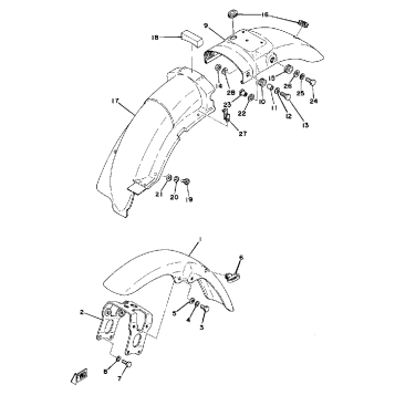 FRONT FENDER REAR FENDER