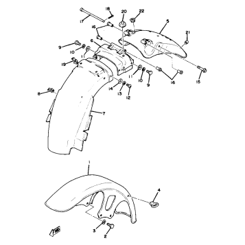 FRONT FENDER - REAR FENDER