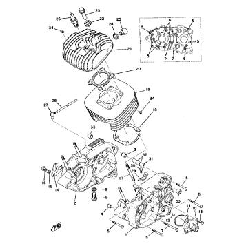 CRANKCASE - CYLINDER