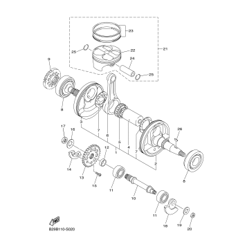 CRANKSHAFT PISTON