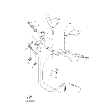 STEERING HANDLE CABLE