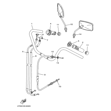 STEERING HANDLE CABLE