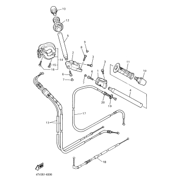 STEERING HANDLE CABLE
