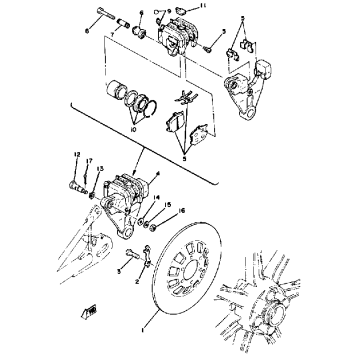 REAR DISC BRAKE-CALIPER