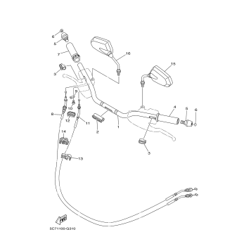 STEERING HANDLE CABLE