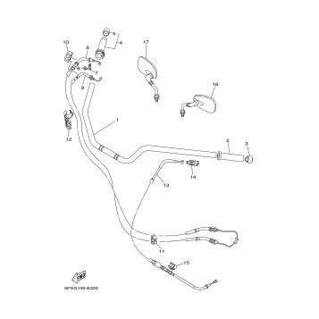 STEERING HANDLE CABLE