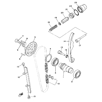 CAMSHAFT - CHAIN TENSIONER