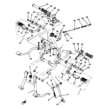 STAND FOOTREST BRAKE PEDAL