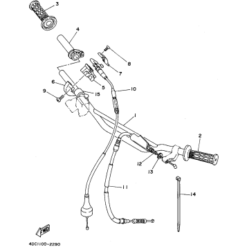 STEERING HANDLE - CABLE