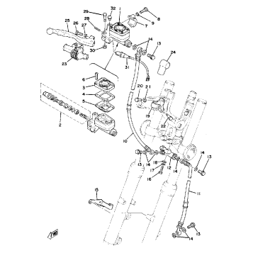 FRONT MASTER CYLINDER-BRAKE HOSE
