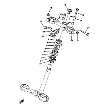STEERING YZ100 E - F