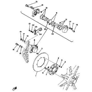 REAR DISC BRAKE CALIPER