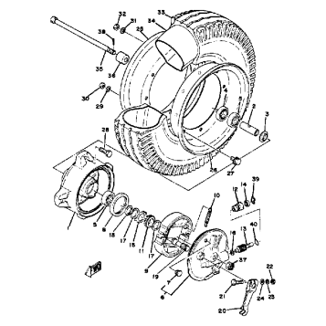 FRONT WHEEL LB50PG - PH - PJ