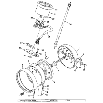 HEAD LAMP - SPEEDOMETER