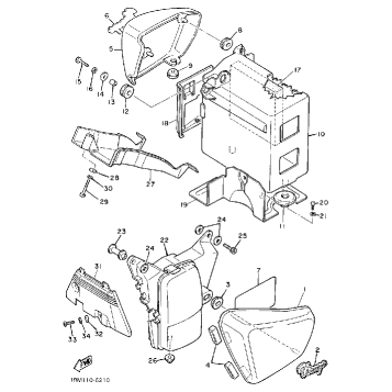 SIDE COVER XV700CS CSC