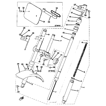 FRONT FORK - FRONT FENDER
