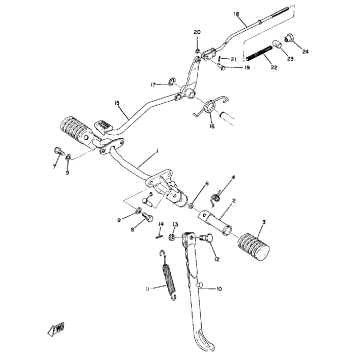 STAND FOOTREST BRAKE PEDAL