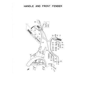 HANDLE AND FRONT FENDER