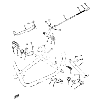 STAND - FOOTREST - BRAKE PEDAL