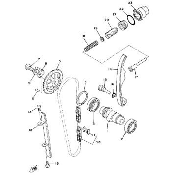 CAMSHAFT - CHAIN TENSIONER